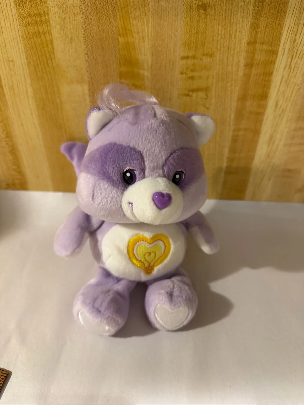 Vintage 2002 Bright Heart Raccoon Care Bear Cousin Collectors Edition